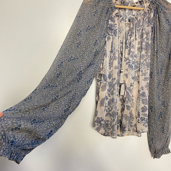 Free People Hendrix Peasant Blouse - Picture 2 of 5